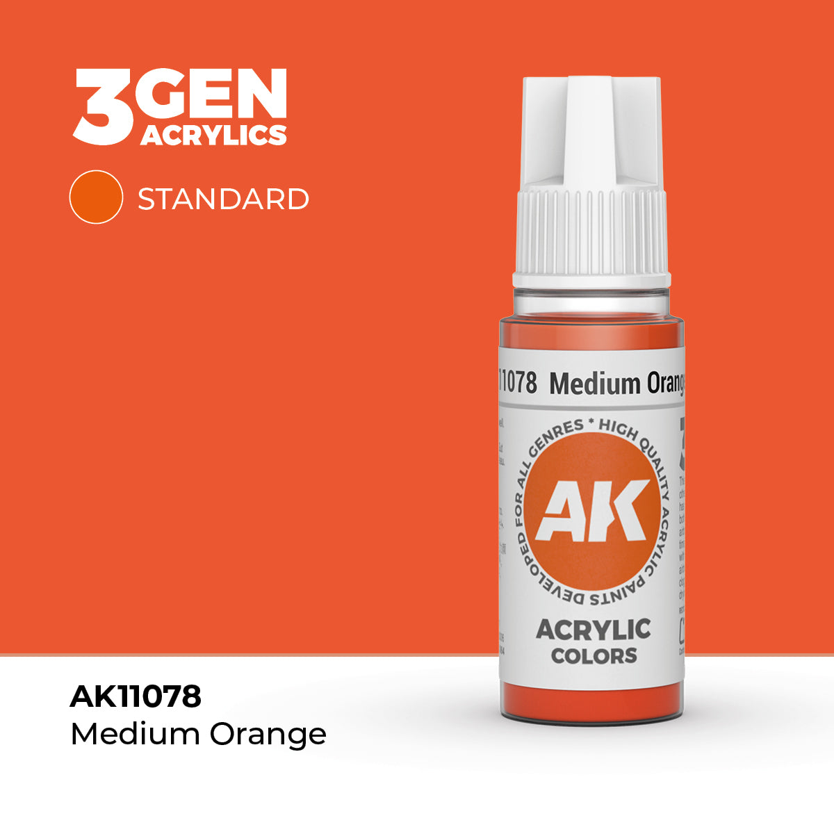 AK Interactive Medium Orange 17ml - 3rd Gen Akrilna Boja AK11078