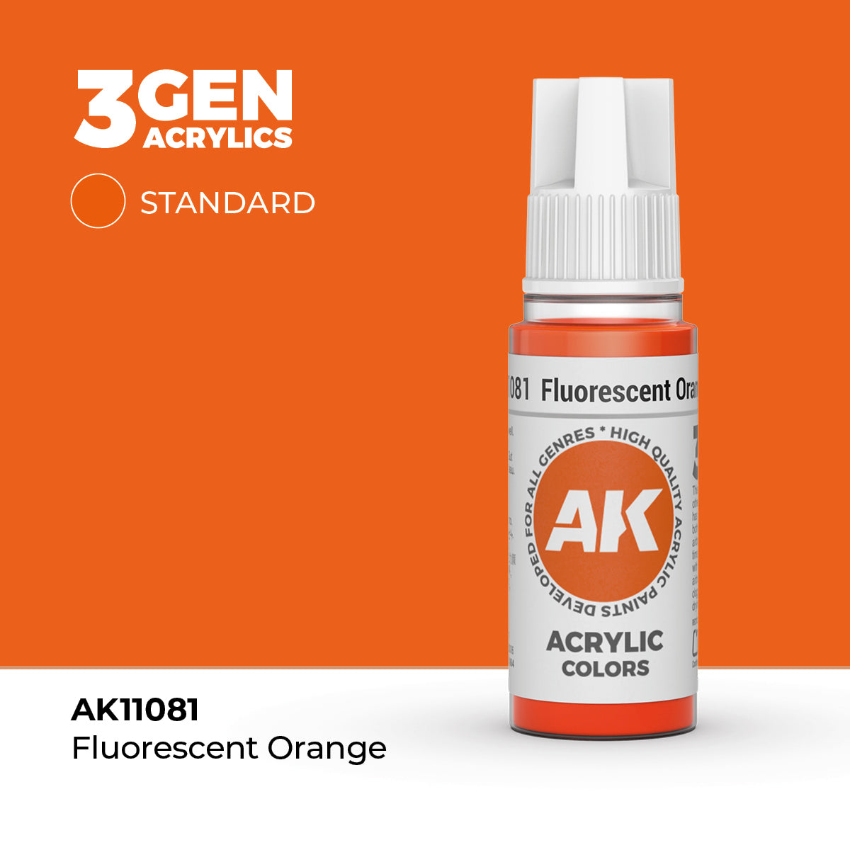 AK Interactive Fluorescent Orange 17ml - 3rd Gen Akrilna Boja AK11081