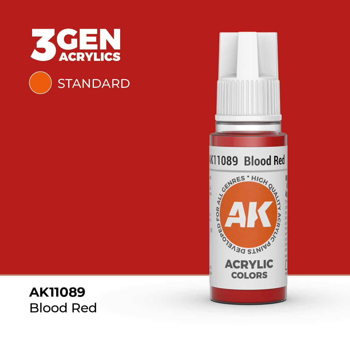 AK Interactive Blood Red - 17ml - 3rd Gen Akrilna Boja AK11089 - front