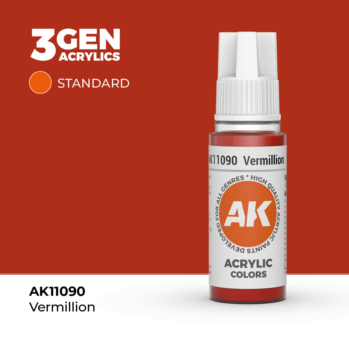 AK Interactive Vermillion 17ml - 3rd Gen Akrilna Boja AK11090