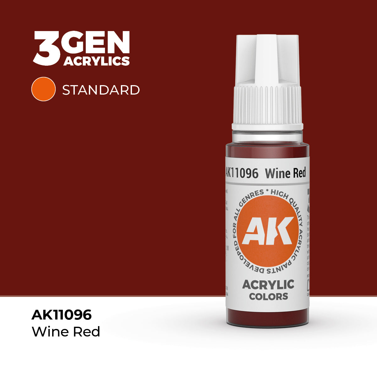 AK Interactive Wine Red – 17ml - 3rd Gen Akrilna Boja AK11096 - front