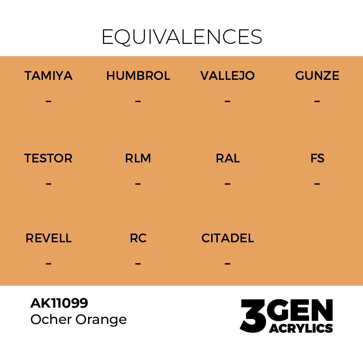 AK Interactive Ocher Orange 17ml - 3rd Gen Akrilna Boja AK11099
