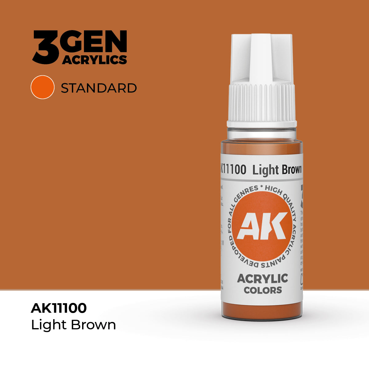 AK Interactive Light Brown 17ml - 3rd Gen Akrilna Boja AK11100