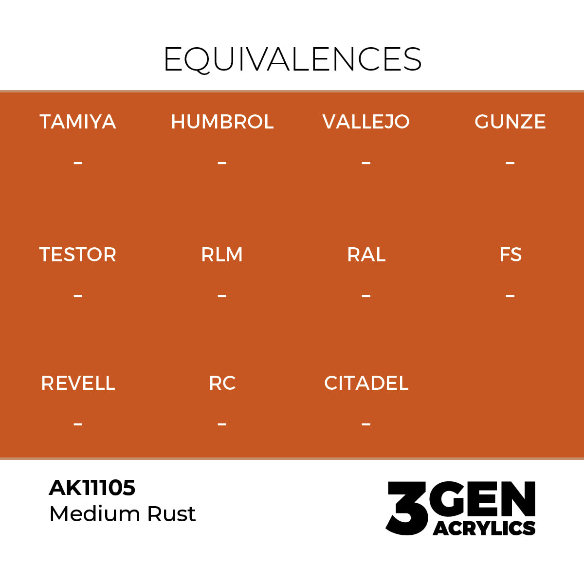AK Interactive Light Rust – 17ml - 3rd Gen Akrilna Boja AK11105 - detail