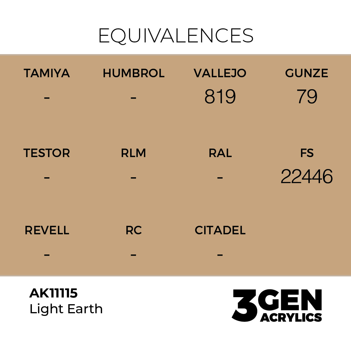 AK Interactive Light Earth 17ml - 3rd Gen Akrilna Boja AK11115