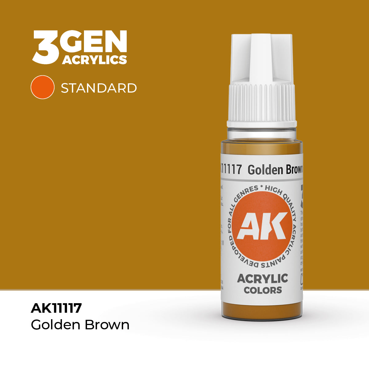 AK Interactive Golden Brown 17ml - 3rd Gen Akrilna Boja AK11117