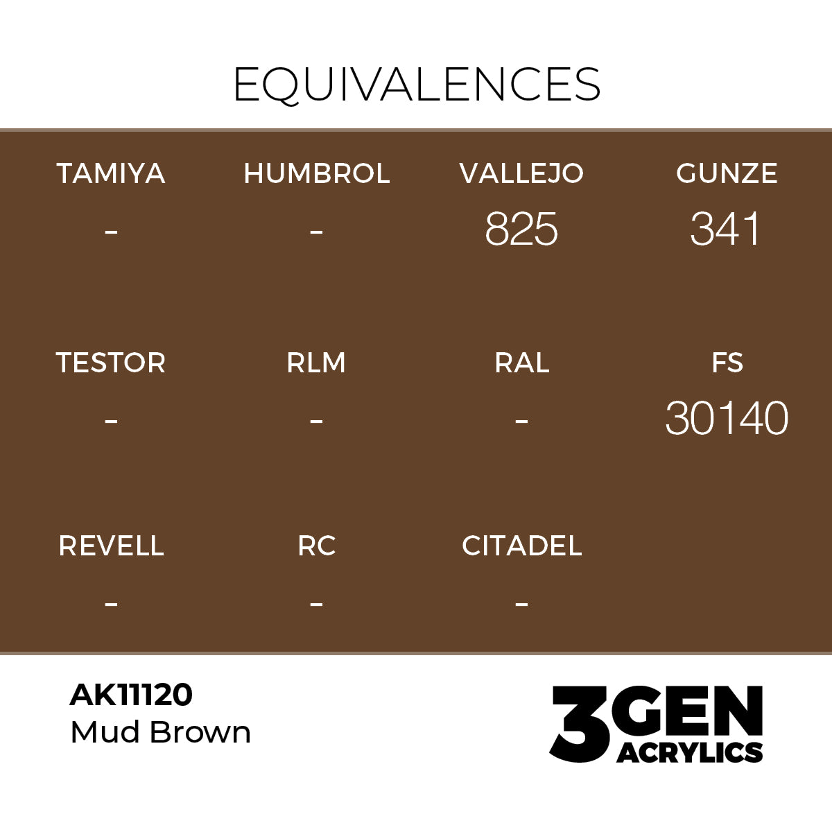 AK Interactive Mud Brown 17ml - 3rd Gen Akrilna Boja AK11120