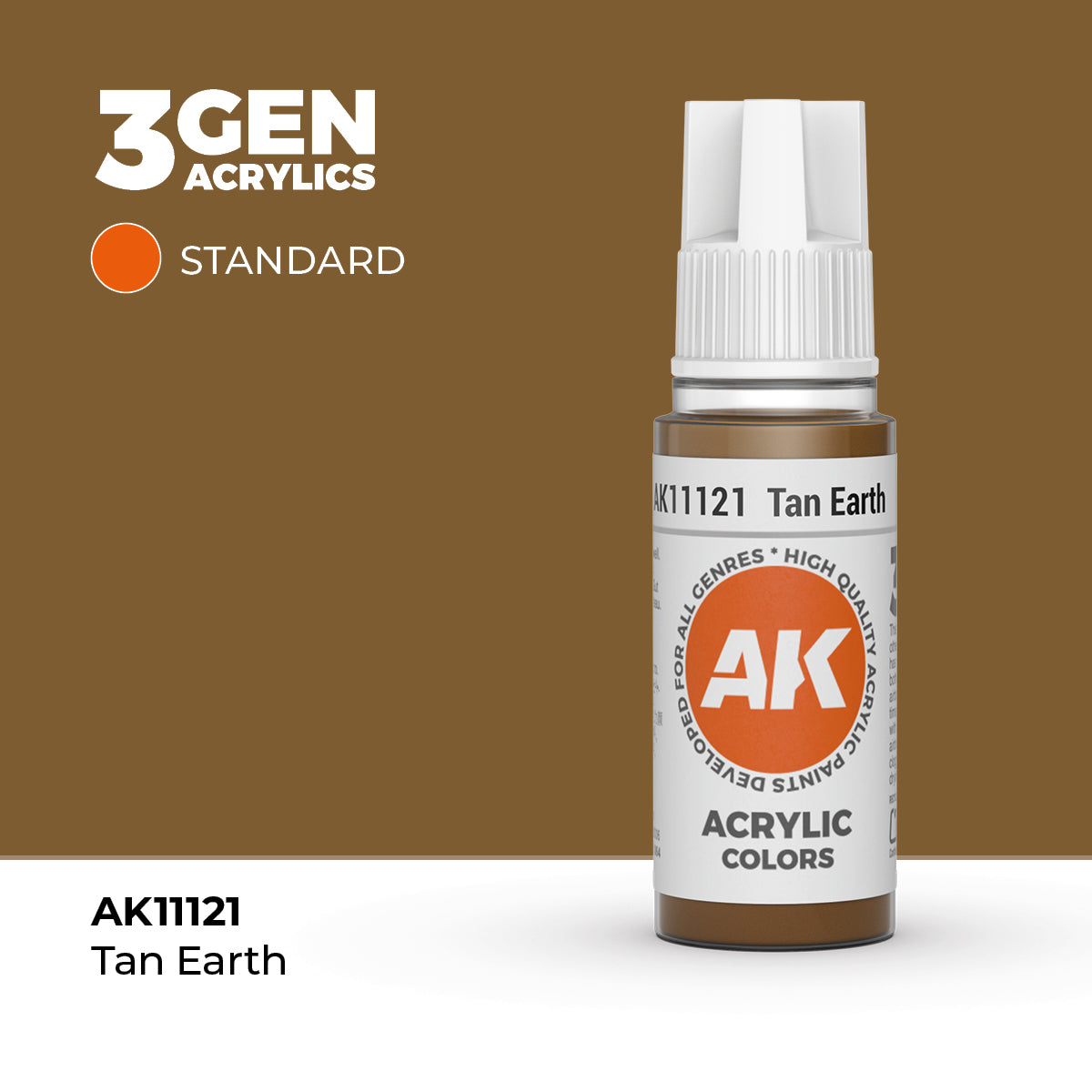 AK Interactive Tan Earth – 17ml - 3rd Gen Akrilna Boja AK11121 - front