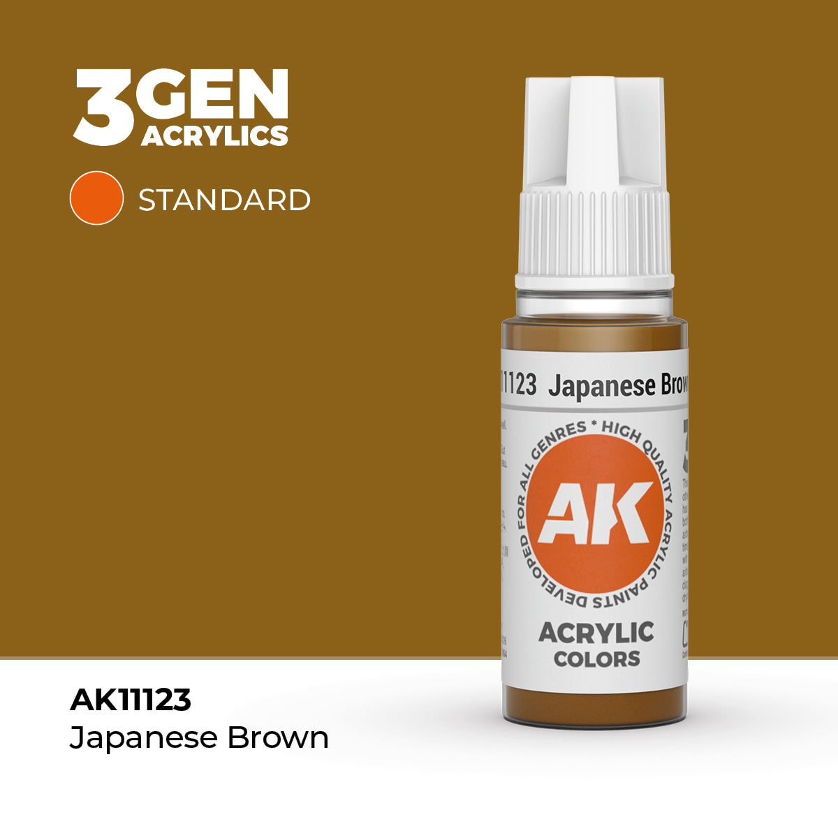 AK Interactive Japanese Brown – 17ml - 3rd Gen Akrilna Boja AK11123 - front