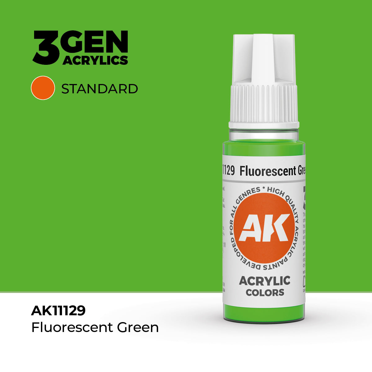 AK Interactive Fluorescent Green 17ml - 3rd Gen Akrilna Boja AK11129