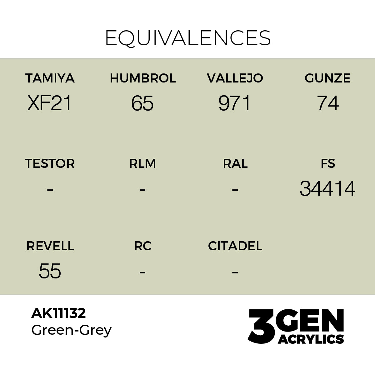 AK Interactive Green-Grey 17ml - 3rd Gen Akrilna Boja AK11132