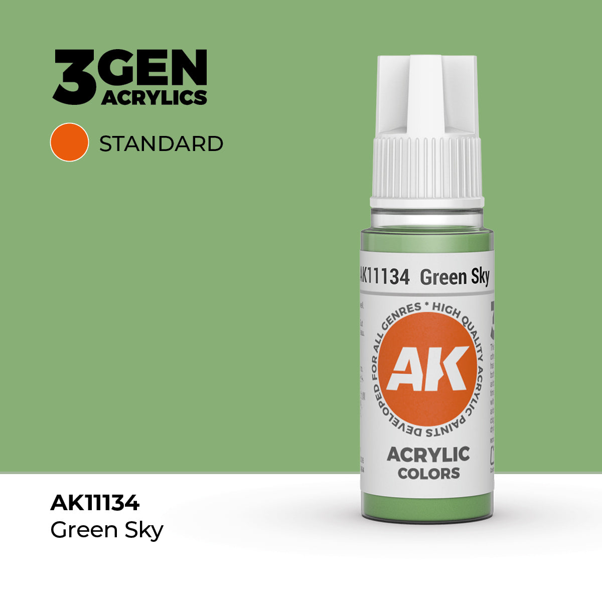 AK Interactive Green Sky 17ml - 3rd Gen Akrilna Boja AK11134 - front