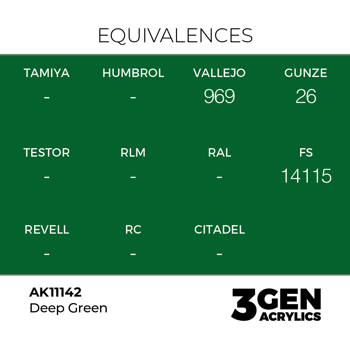 AK Interactive Deep Green 17ml - 3rd Gen Akrilna Boja AK11142
