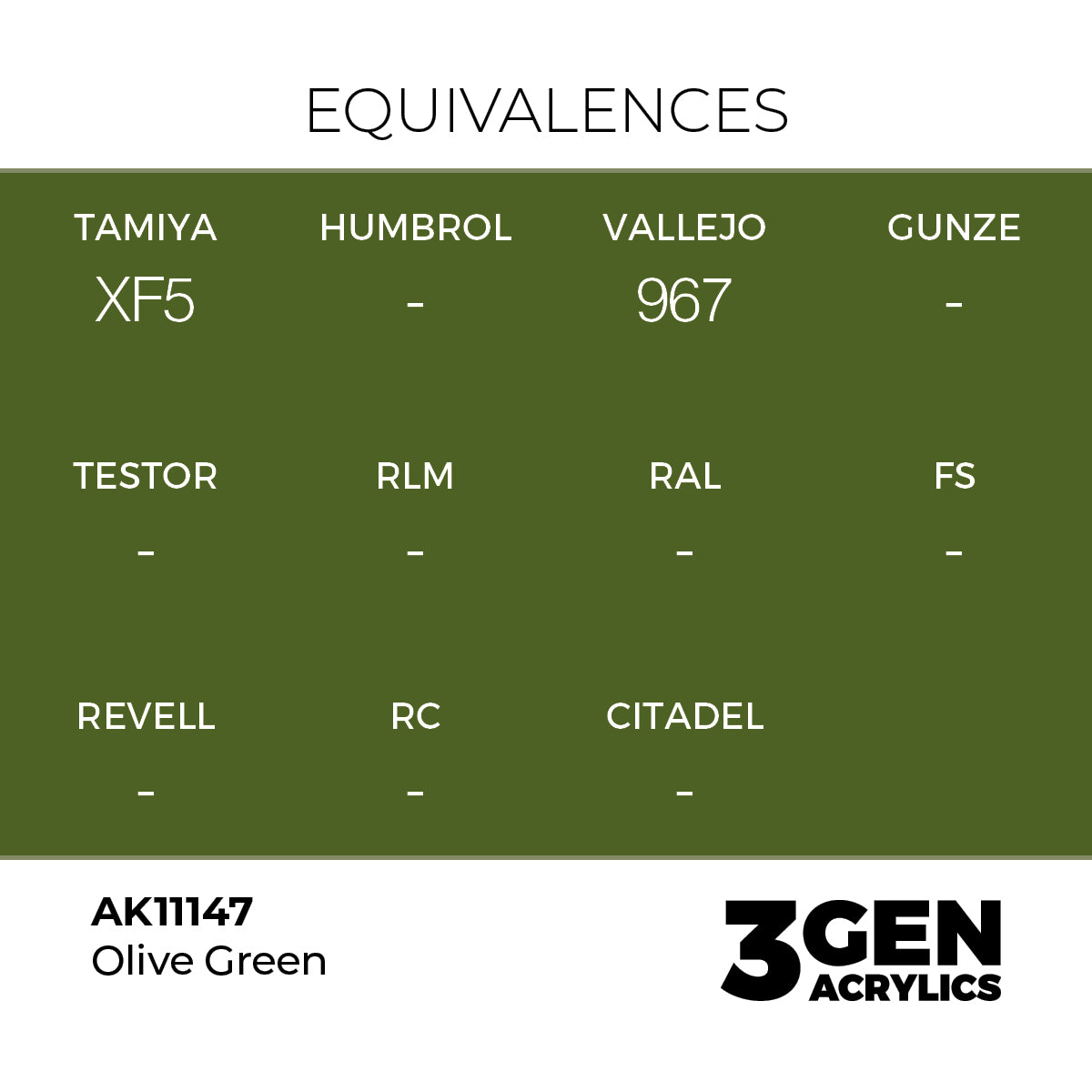AK Interactive Olive Green 17ml - 3rd Gen Akrilna Boja AK11147