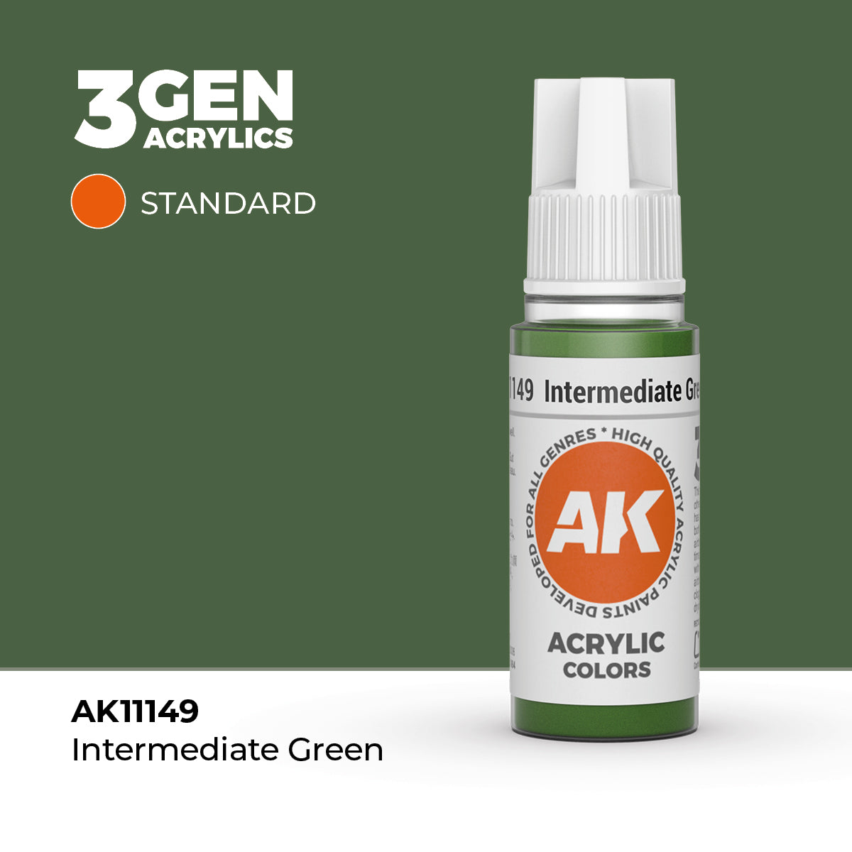 AK Interactive Intermediate Green 17ml - 3rd Gen Akrilna Boja AK11149