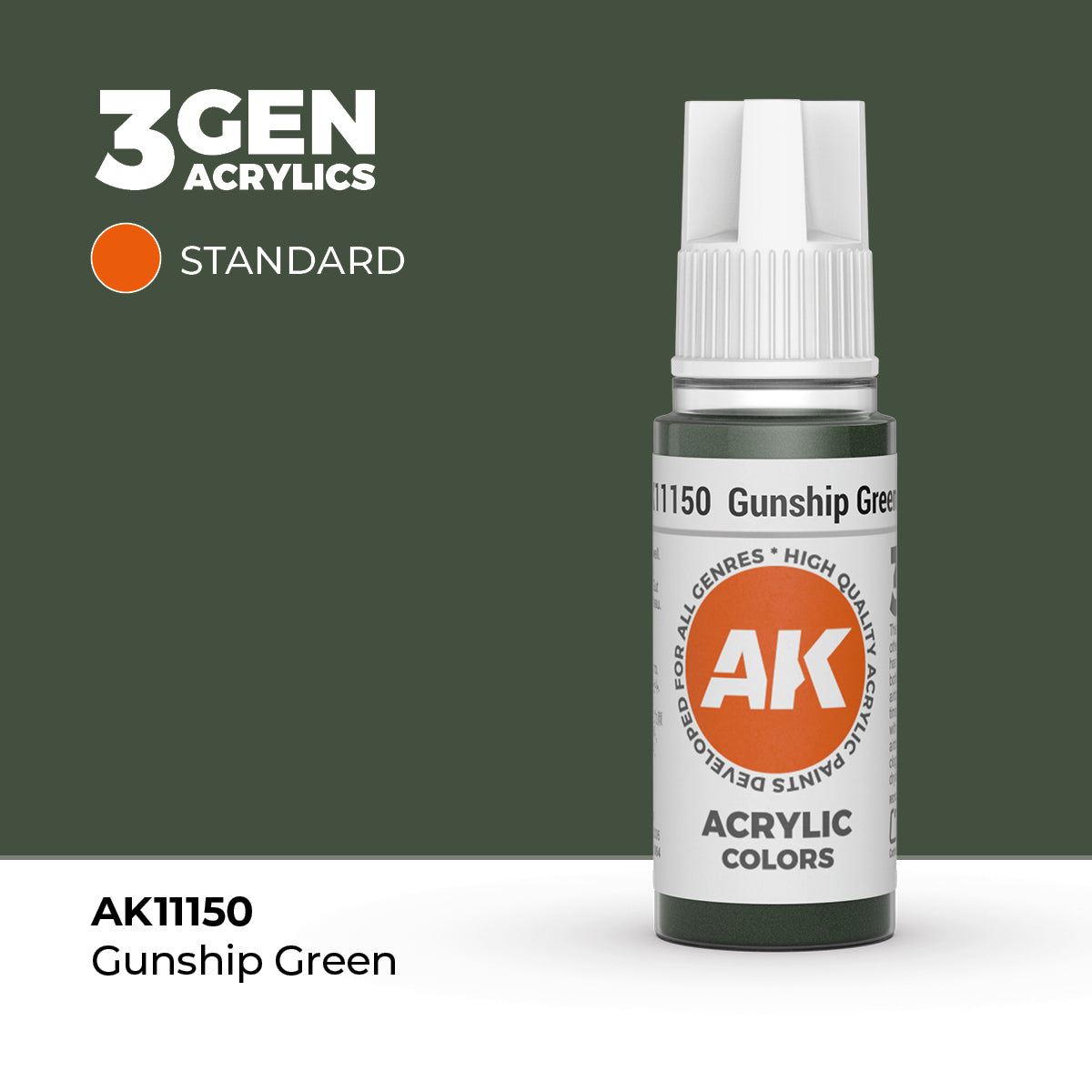 AK Interactive Gunship Green 17ml - 3rd Gen Akrilna Boja AK11150