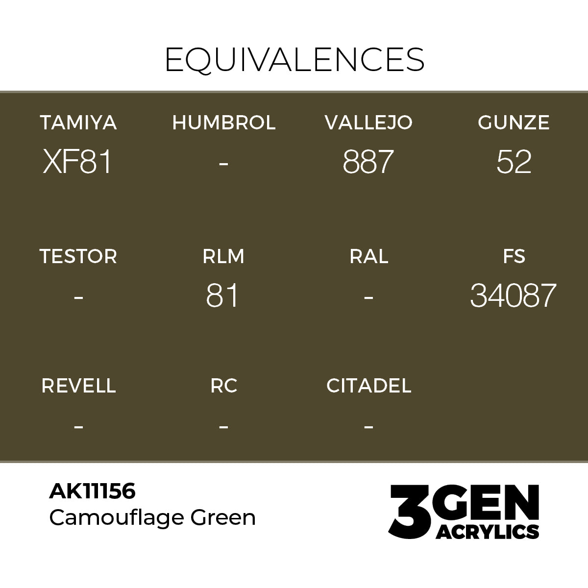 AK Interactive Camouflage Green 17ml - 3rd Gen Akrilna Boja AK11156