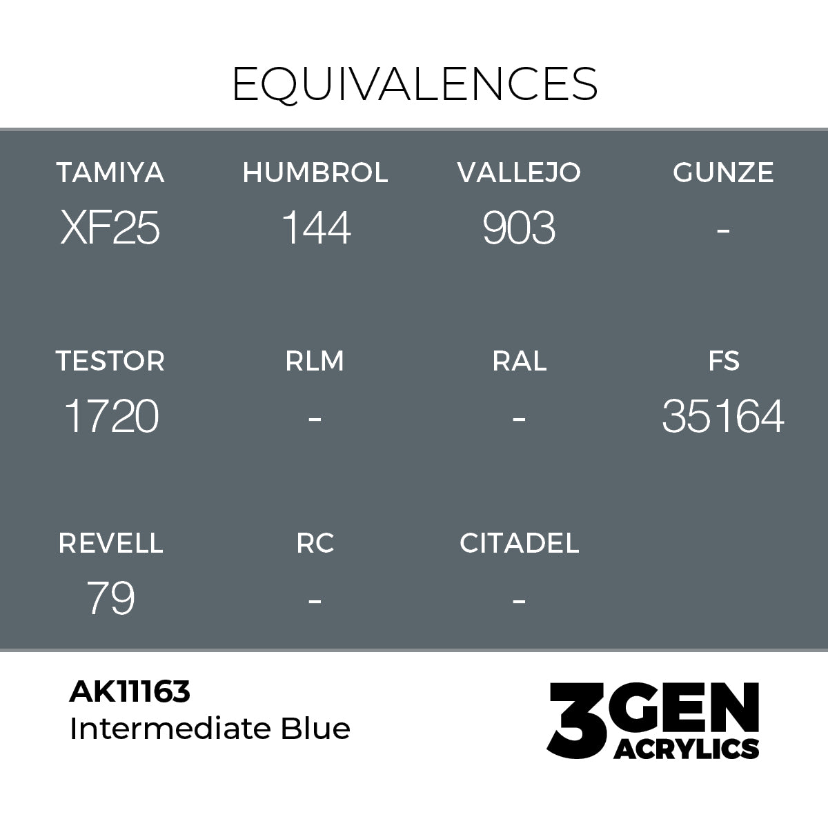 AK Interactive Intermediate Blue 17ml - 3rd Gen Akrilna Boja AK11163