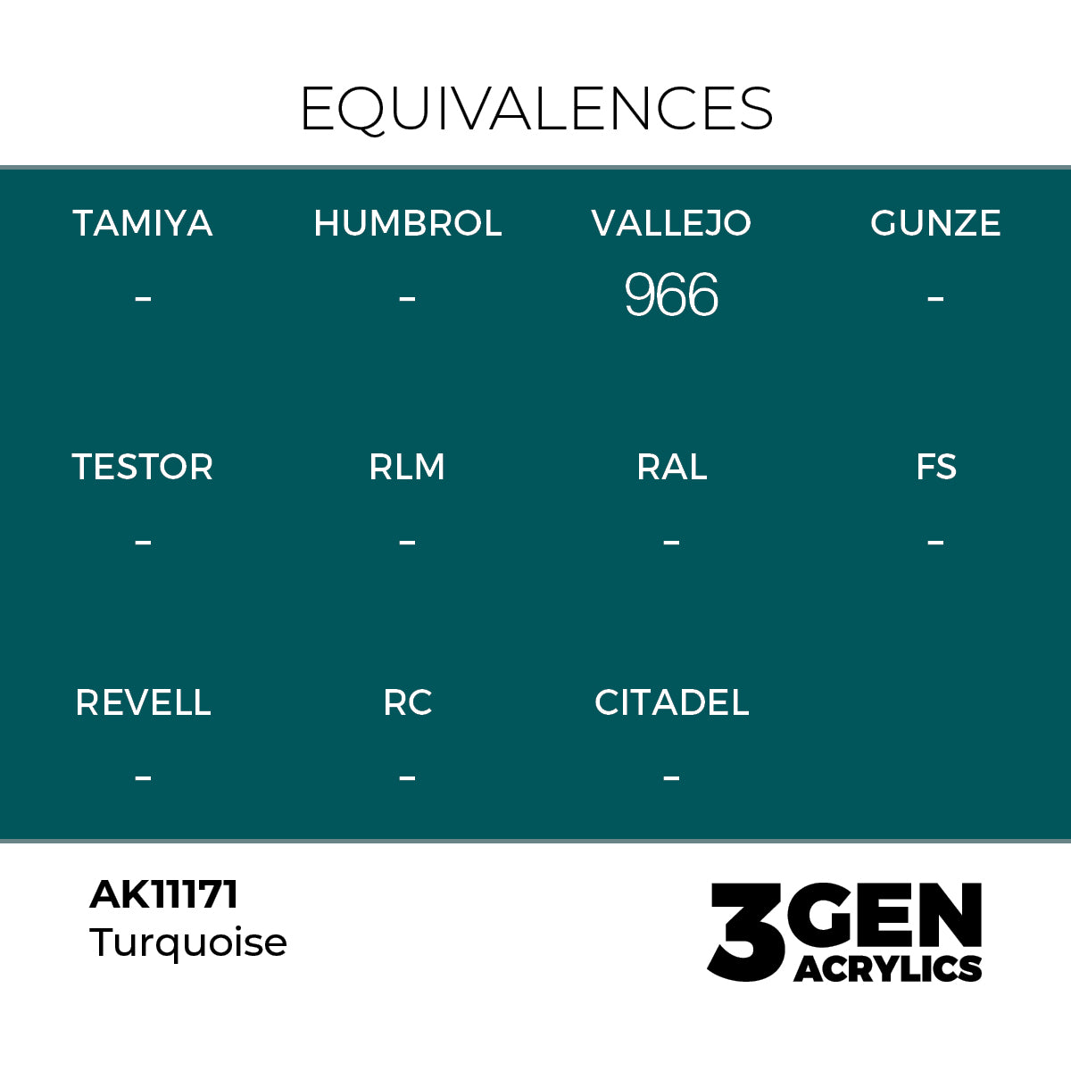 AK Interactive Turquoise 17ml - 3rd Gen Akrilna Boja AK11171