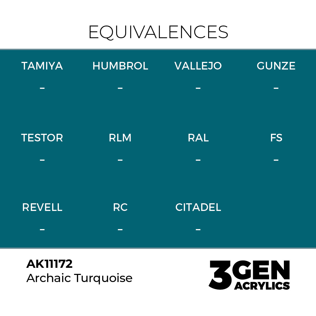 AK Interactive Archaic Turquoise 17ml - 3rd Gen Akrilna Boja AK11172