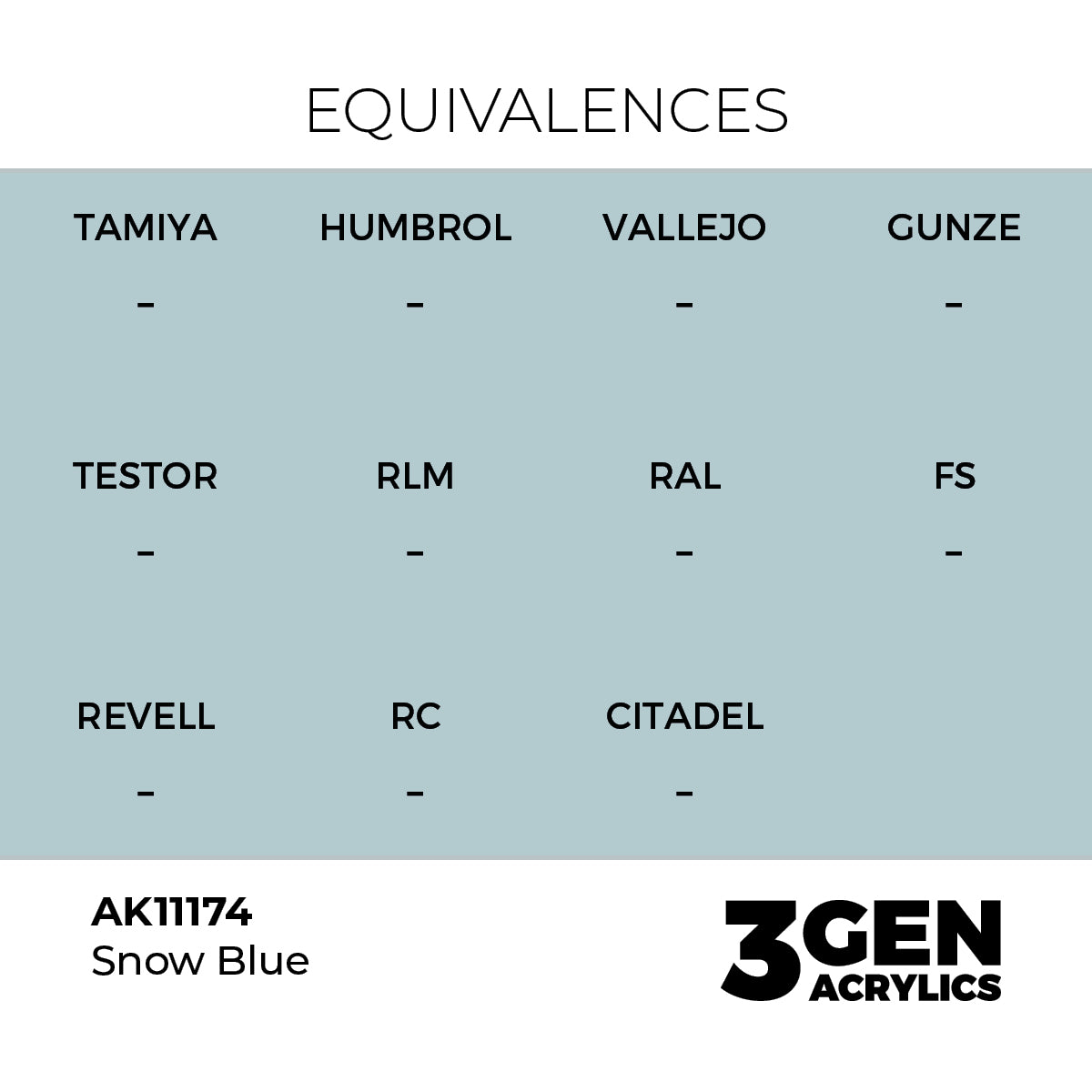 AK Interactive Snow Blue 17ml - 3rd Gen Akrilna Boja AK11174
