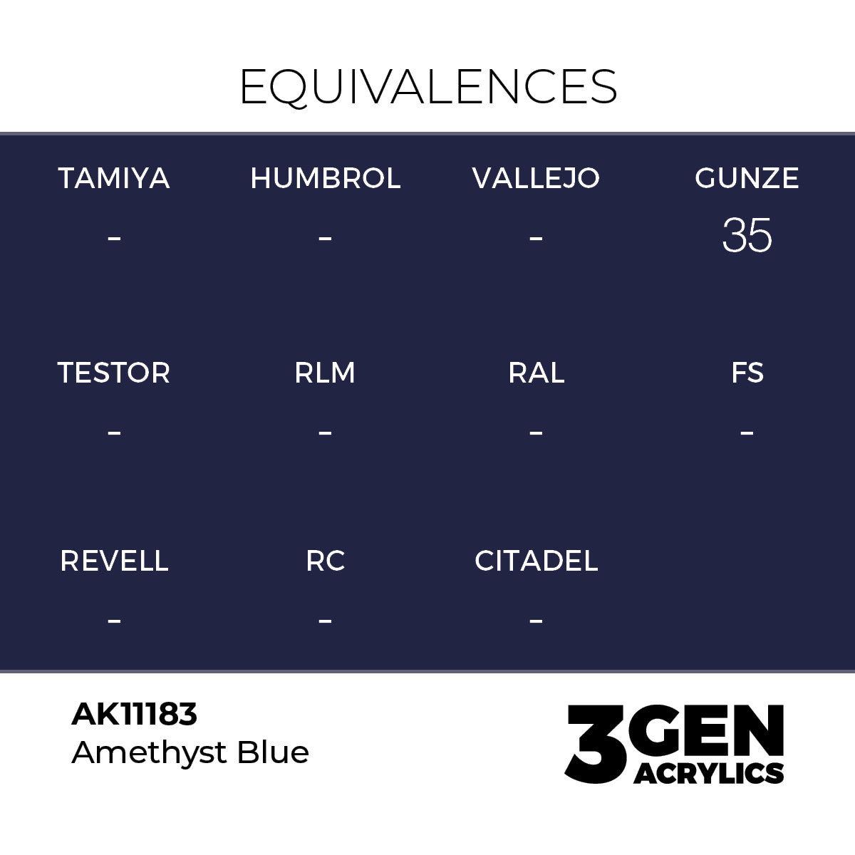 AK Interactive Amethyst Blue 17ml - 3rd Gen Akrilna Boja AK11183