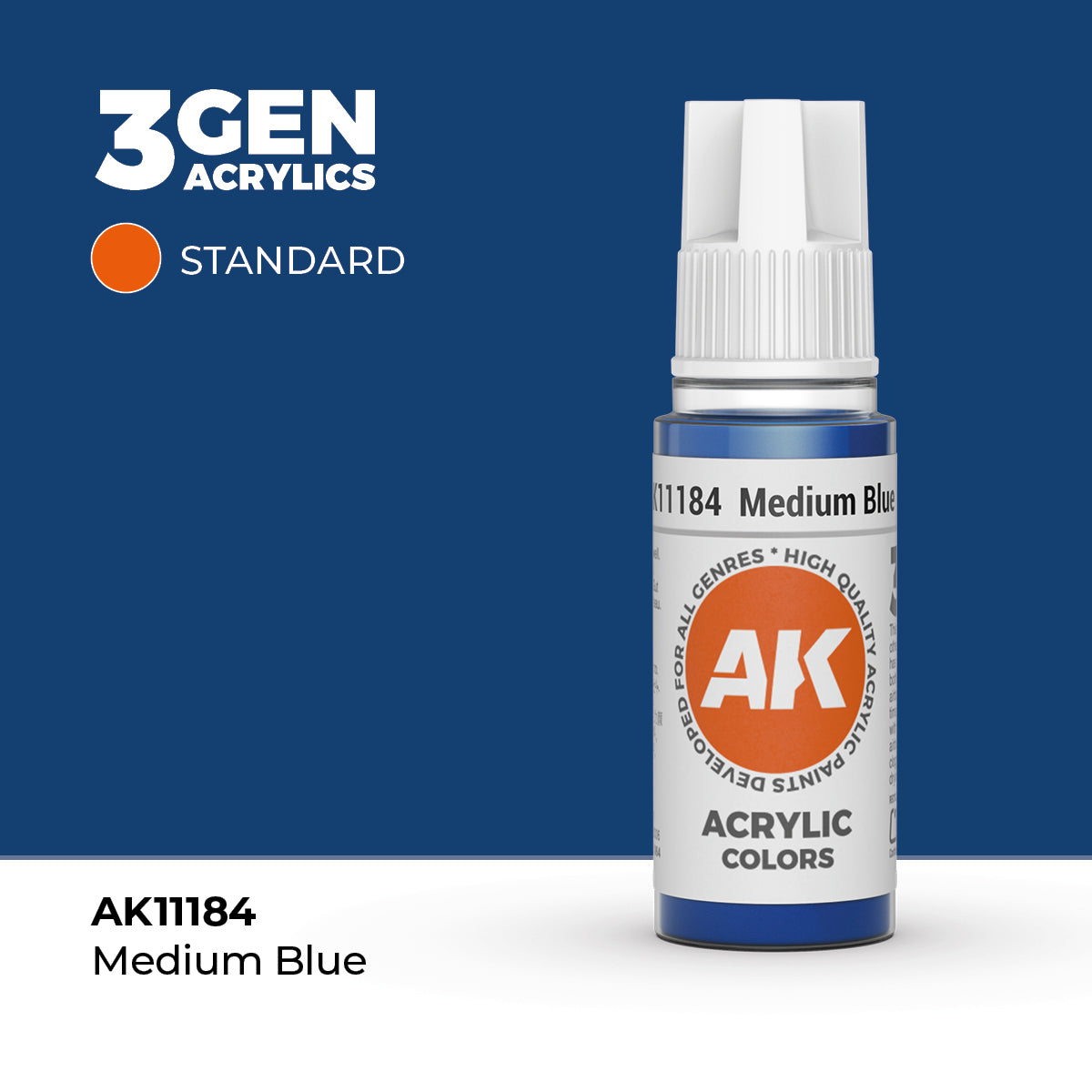 AK Interactive Medium Blue 17ml - 3rd Gen Akrilna Boja AK11184