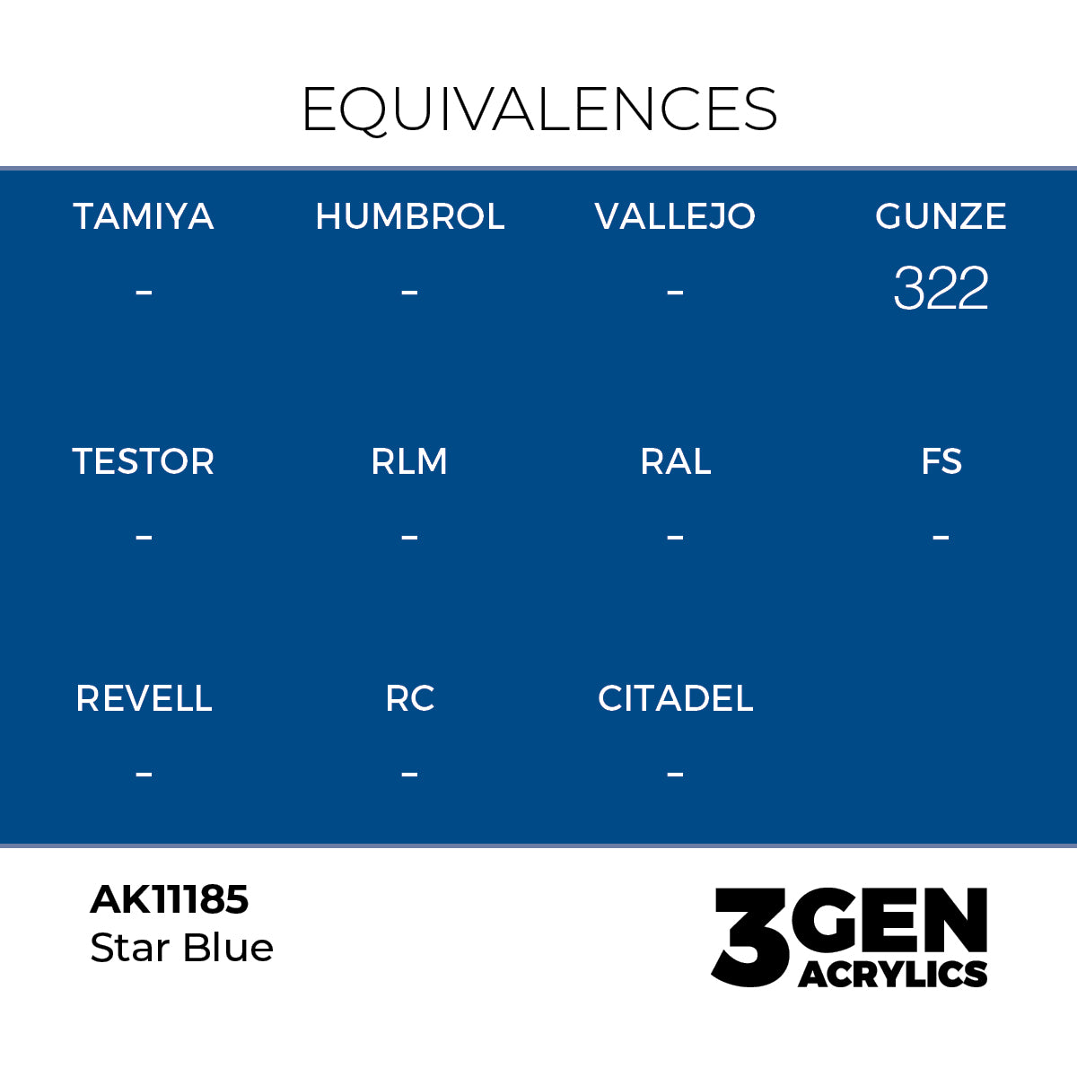 AK Interactive Star Blue 17ml - 3rd Gen Akrilna Boja AK11185
