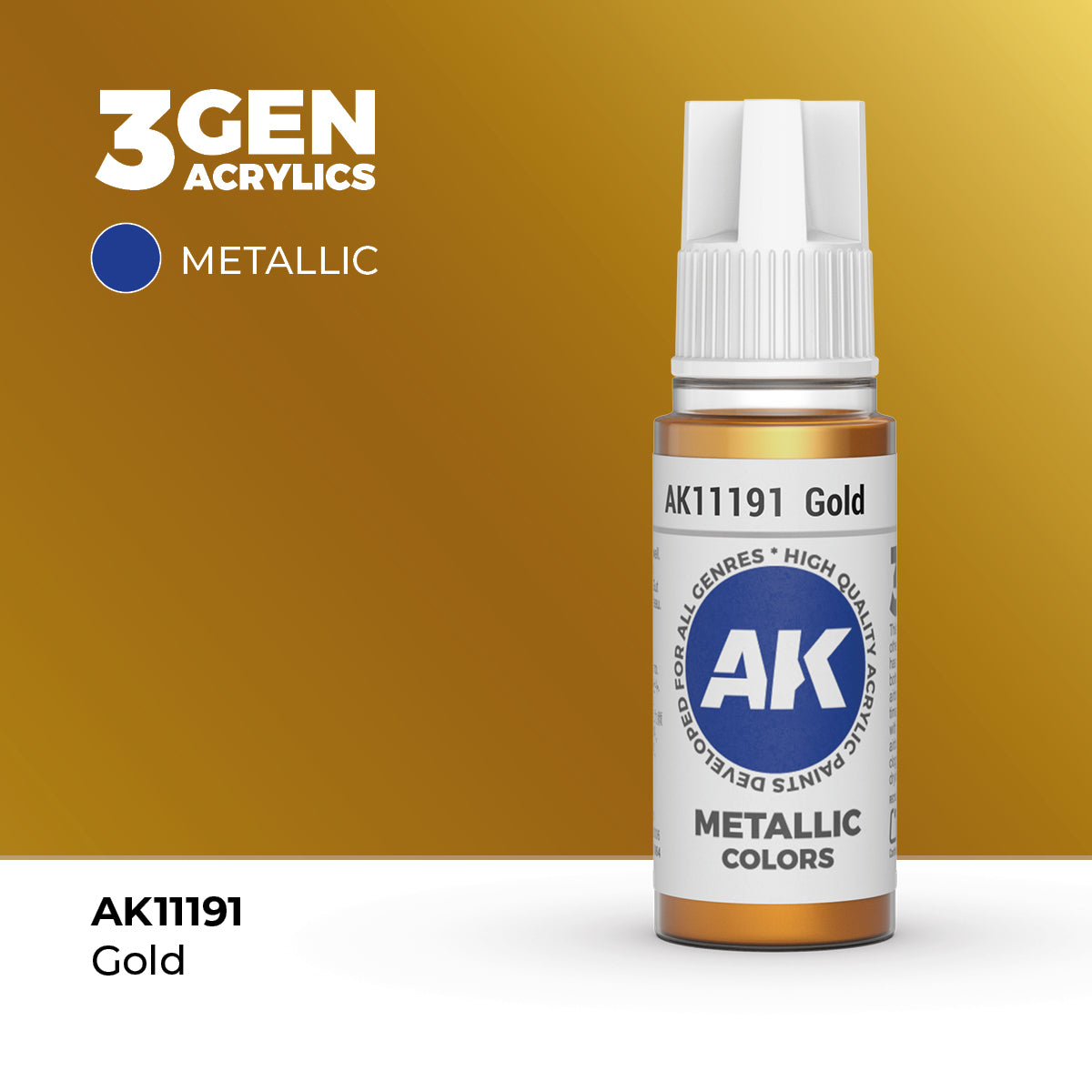 AK Interactive Gold 17ml - 3rd Gen Akrilna Boja AK11191
