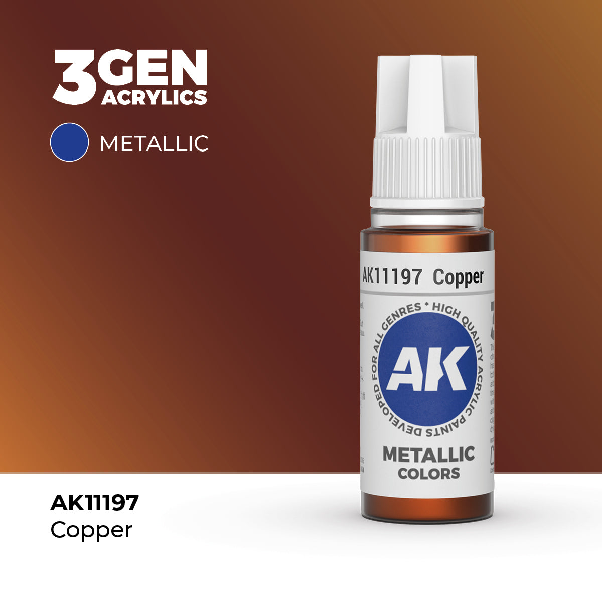 AK Interactive Copper 17ml - 3rd Gen Akrilna Boja AK11197