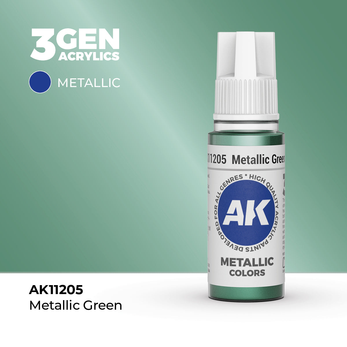 AK Interactive Metallic Green 17ml - 3rd Gen Akrilna Boja AK11205