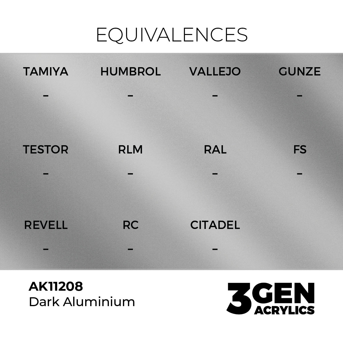 AK Interactive Dark Aluminium 17ml - 3rd Gen Akrilna Boja AK11208