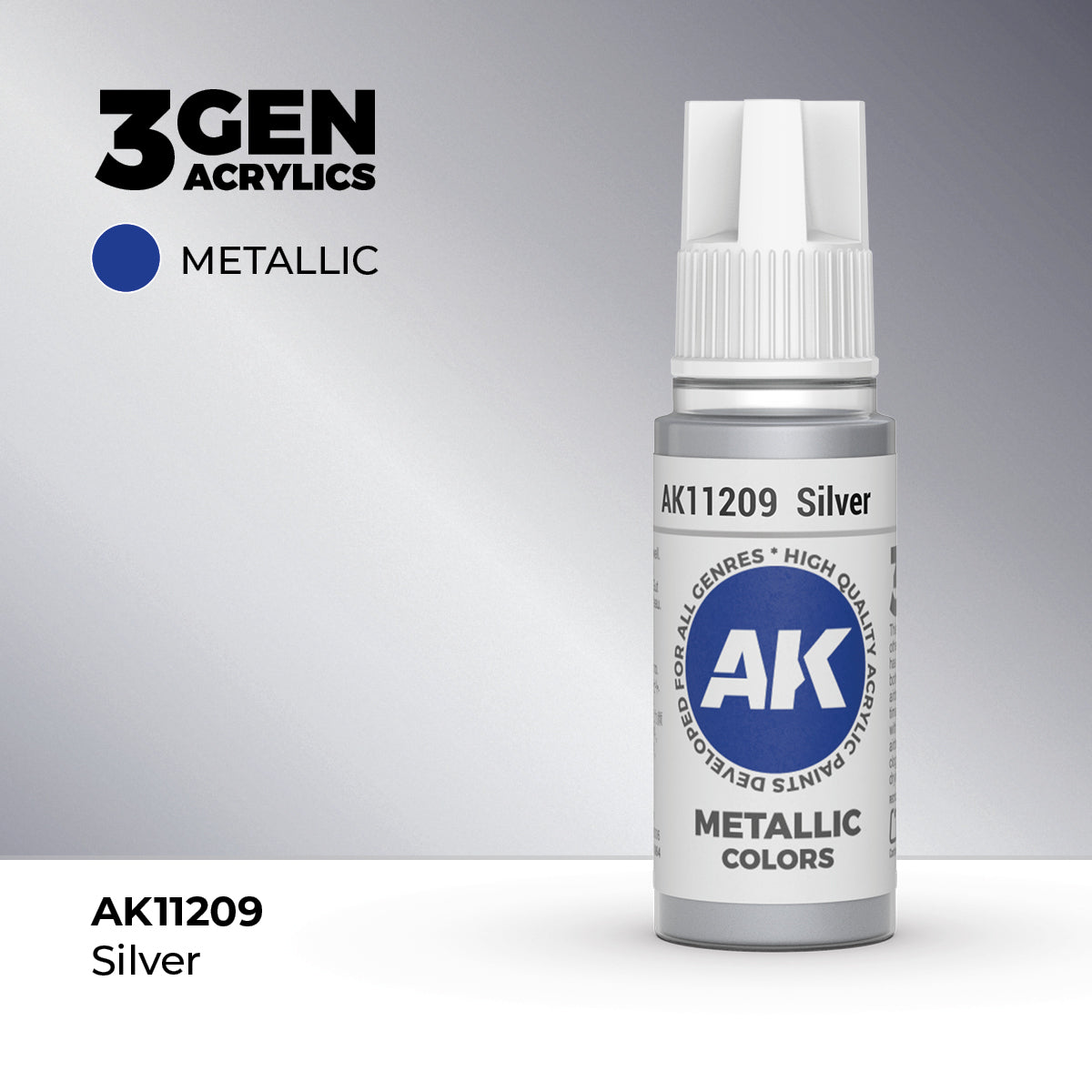 AK Interactive Silver 17ml - 3rd Gen Akrilna Boja AK11209