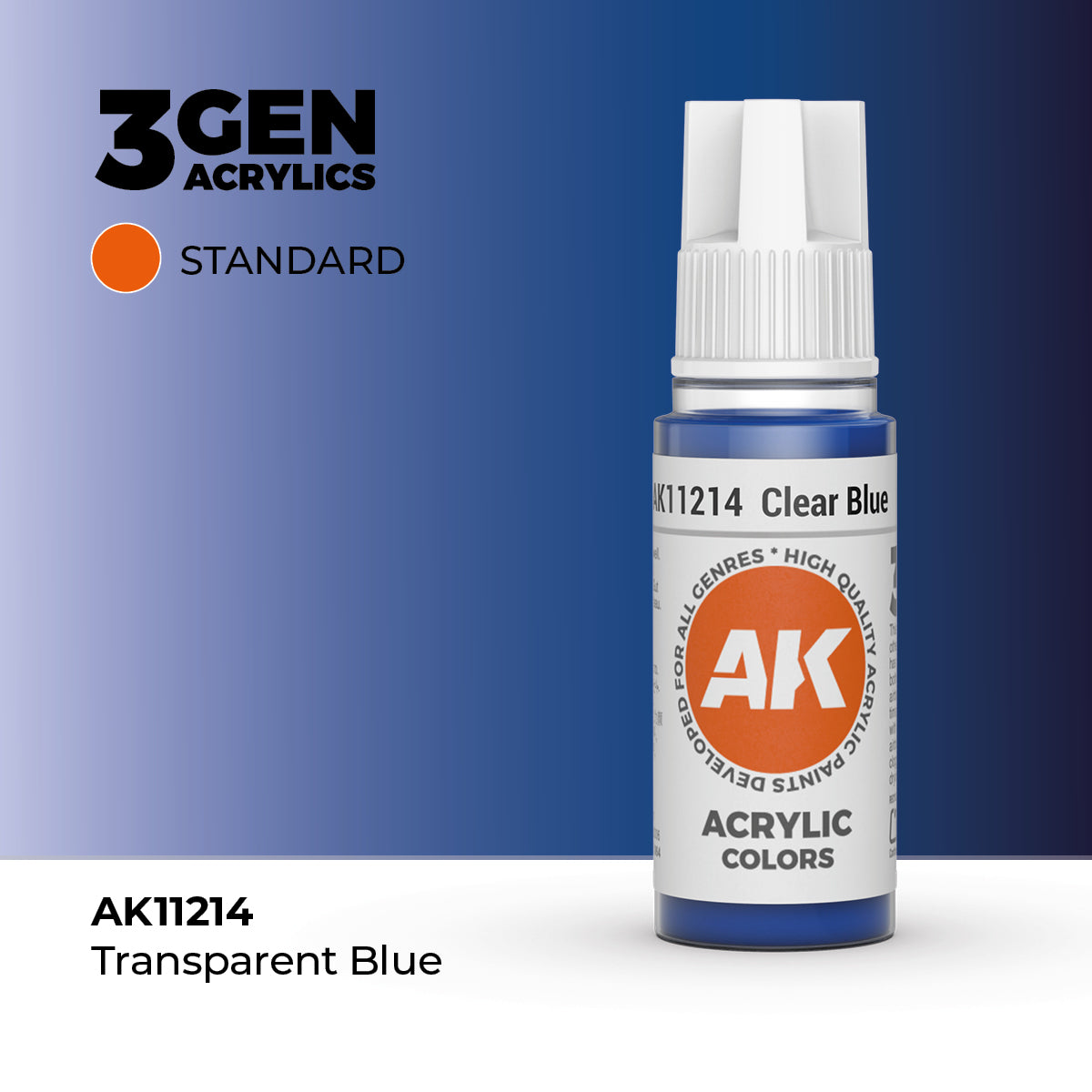 AK Interactive Clear Blue 17ml - 3rd Gen Akrilna Boja AK11214