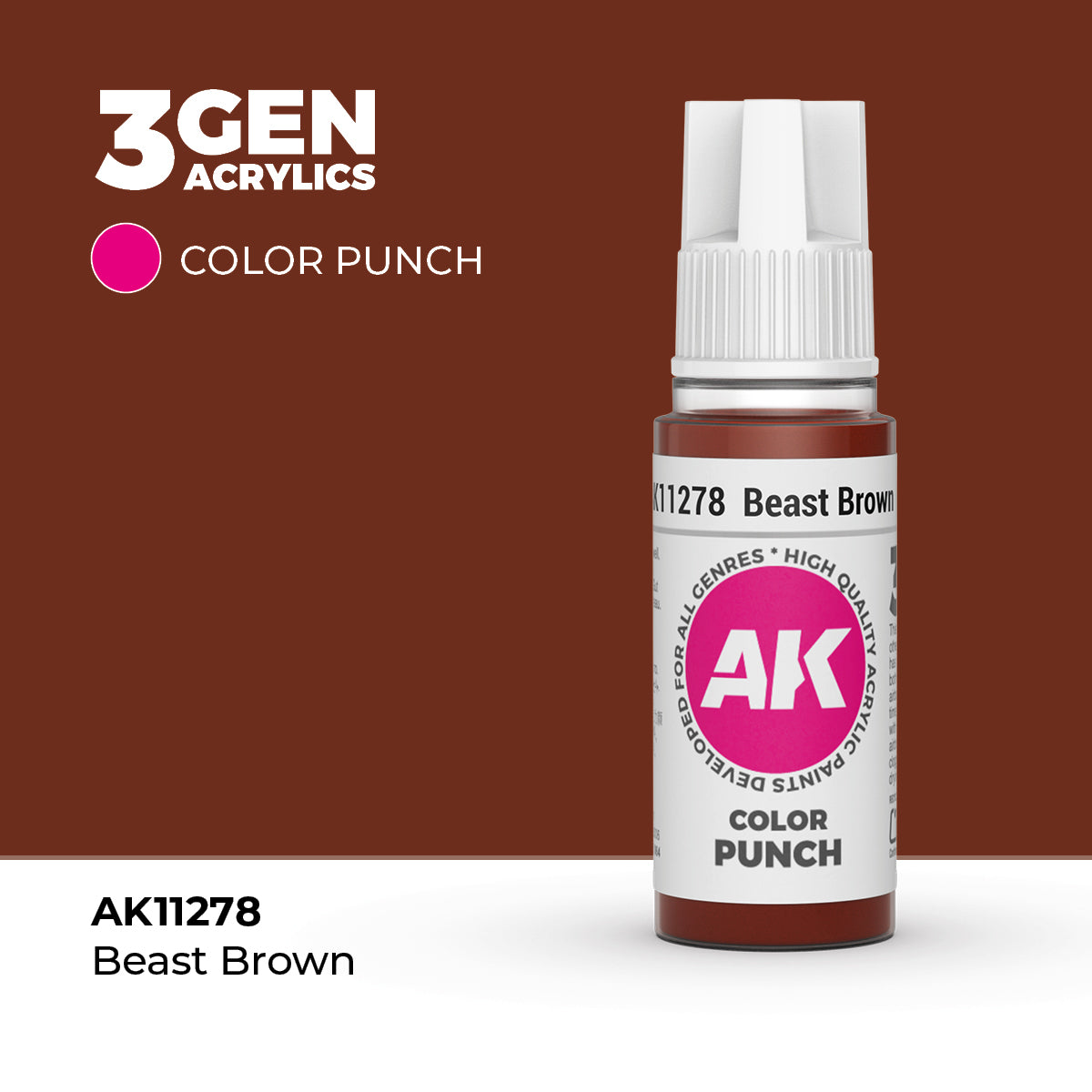 AK Interactive Beast Brown - 17ml - Color Punch Akrilna Boja AK11278 - front
