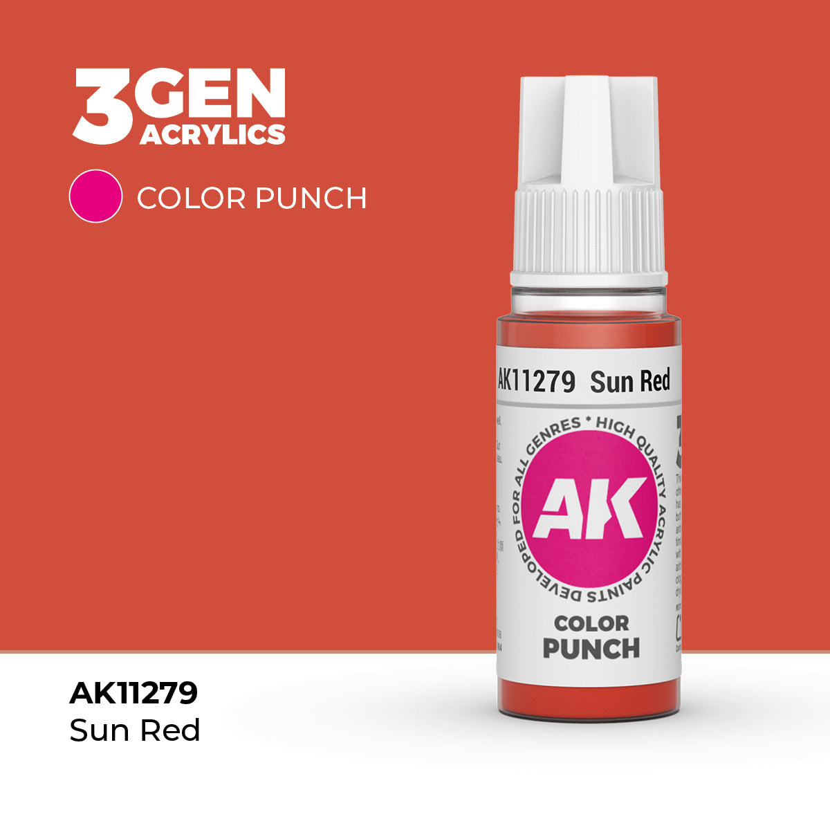 AK Interactive Sun Red - 17ml - Color Punch Akrilna Boja AK11279 - front