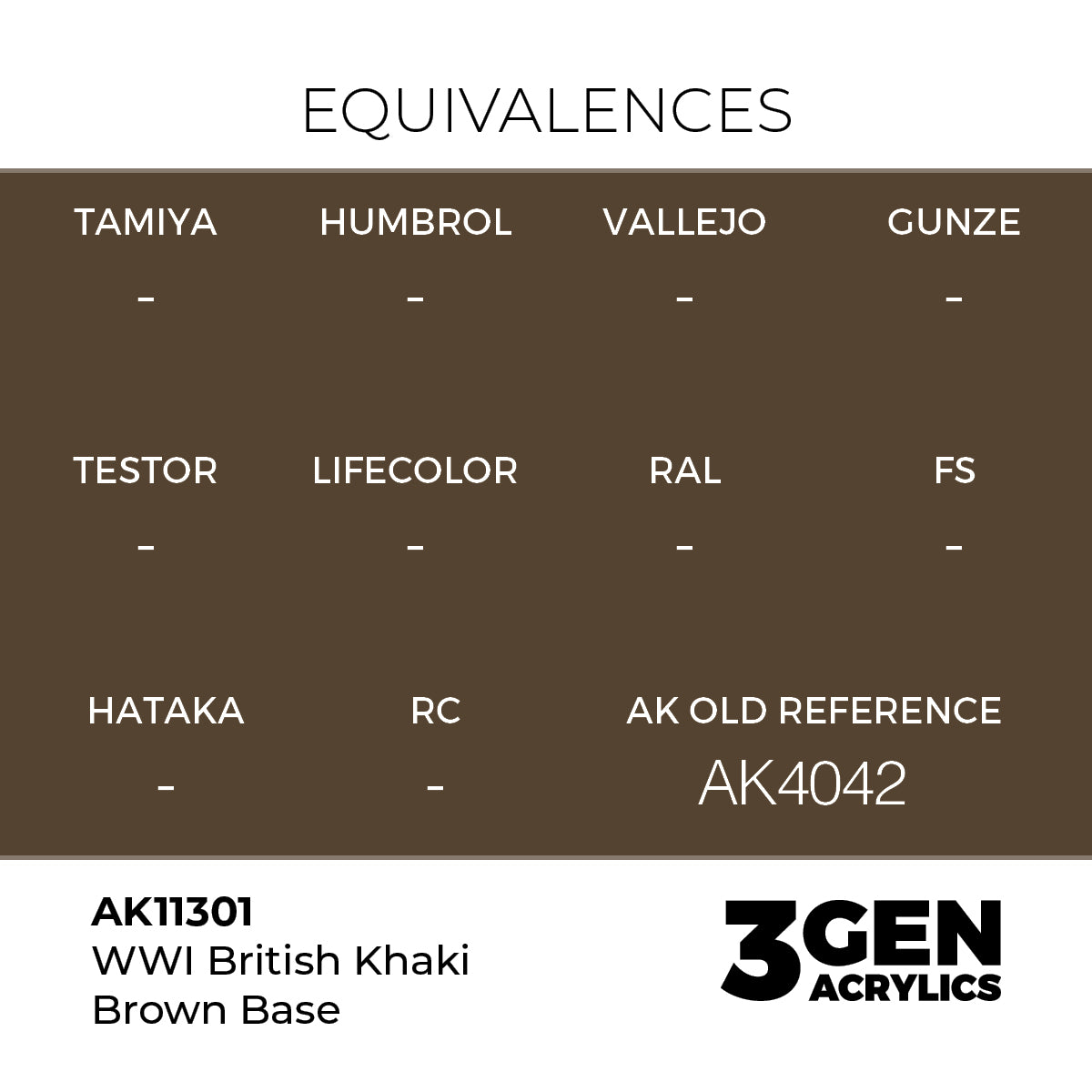AK Interactive WWI British Khaki Brown Base 17ml - 3rd Gen Akrilna Boja AK11301