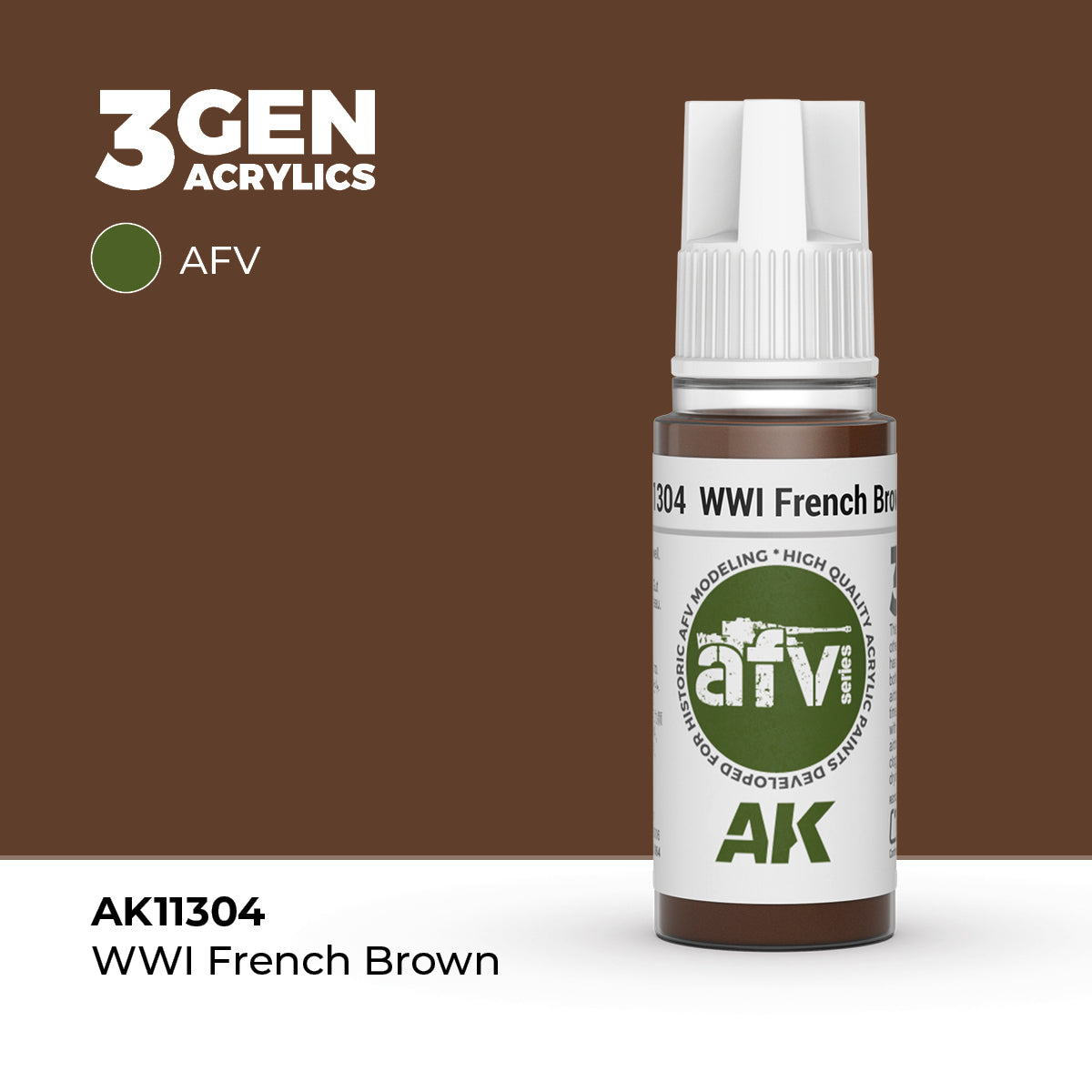 AK Interactive WWI French Brown 17ml - 3rd Gen Akrilna Boja AK11304