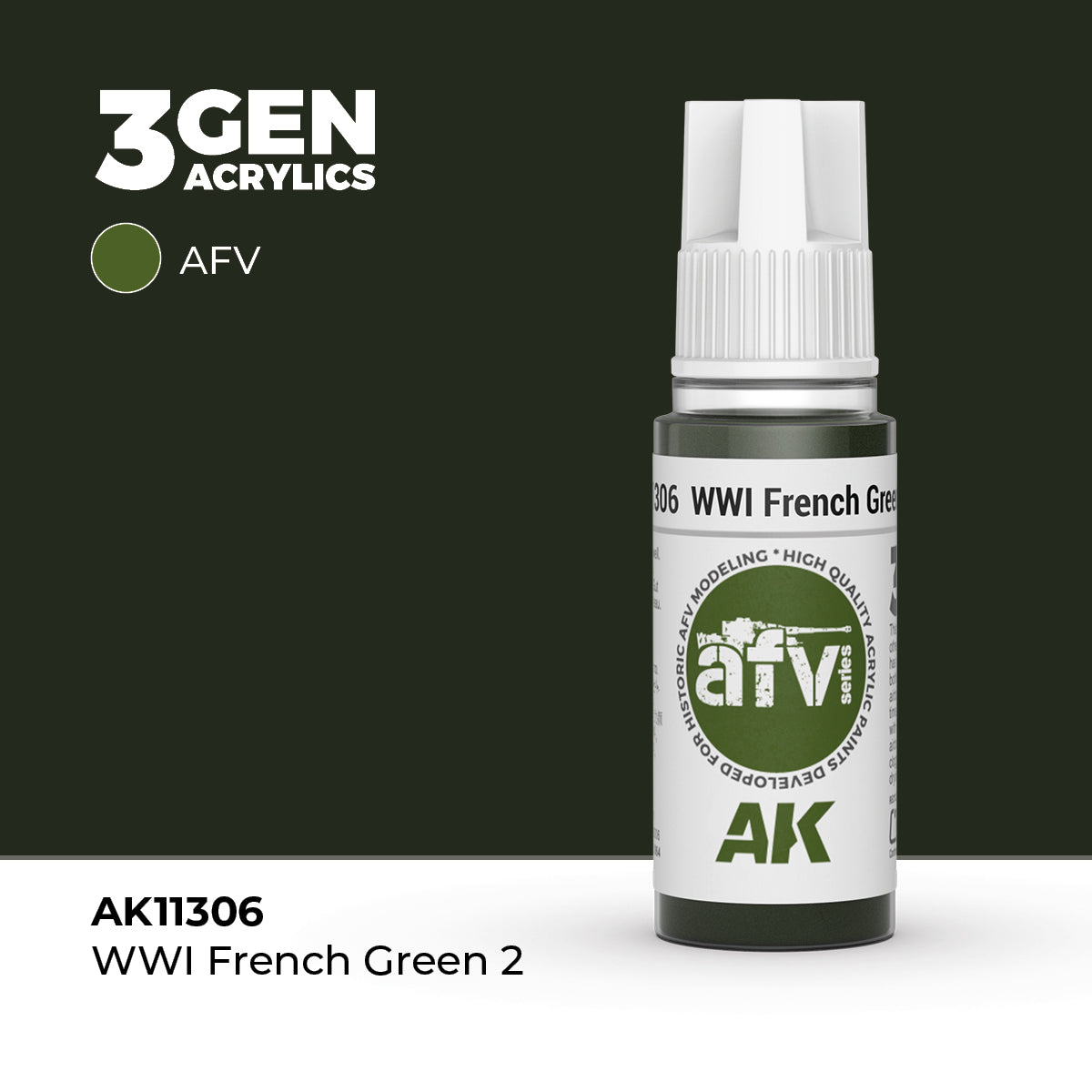 AK Interactive WWI French Green 2 17ml - 3rd Gen Akrilna Boja AK11306
