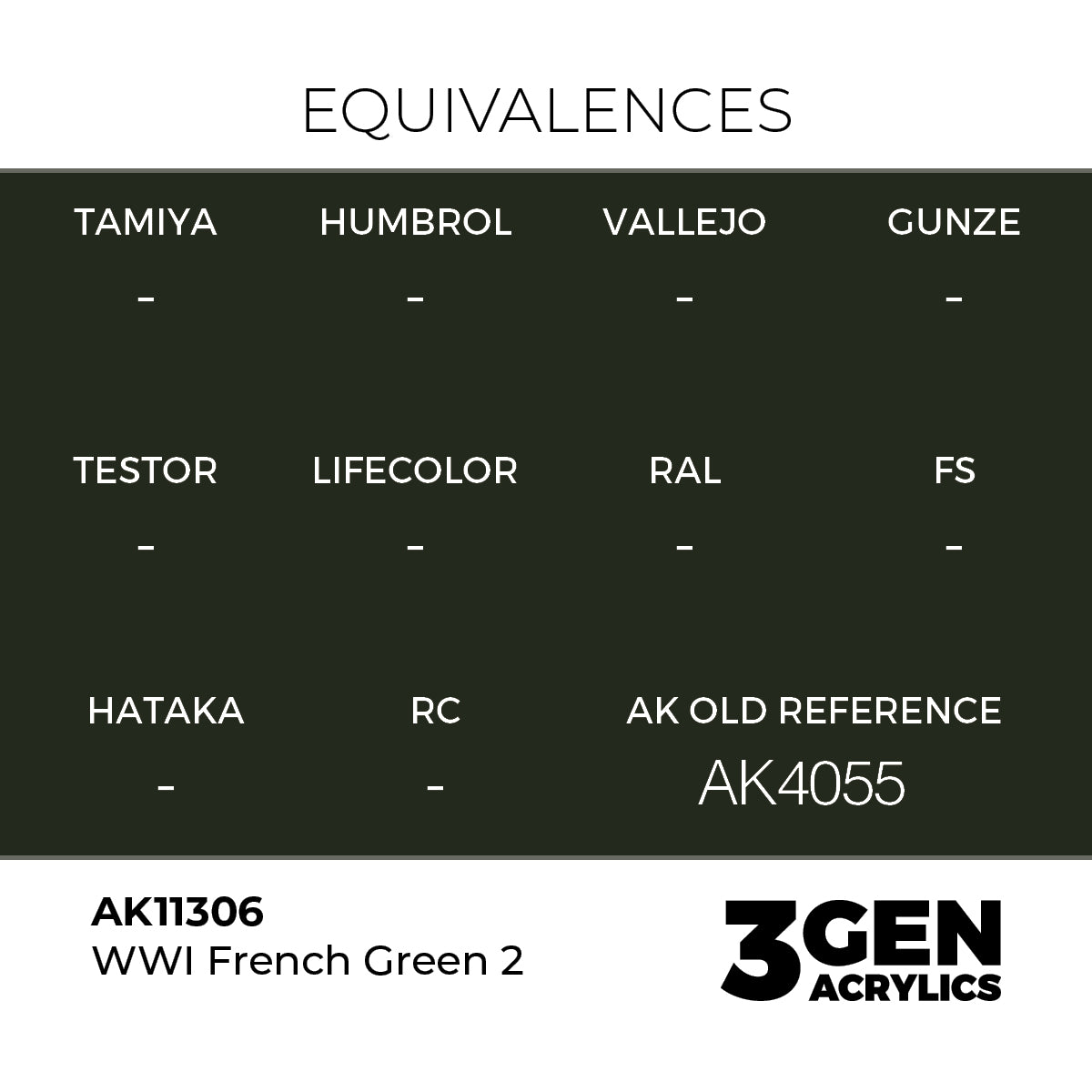 AK Interactive WWI French Green 2 17ml - 3rd Gen Akrilna Boja AK11306