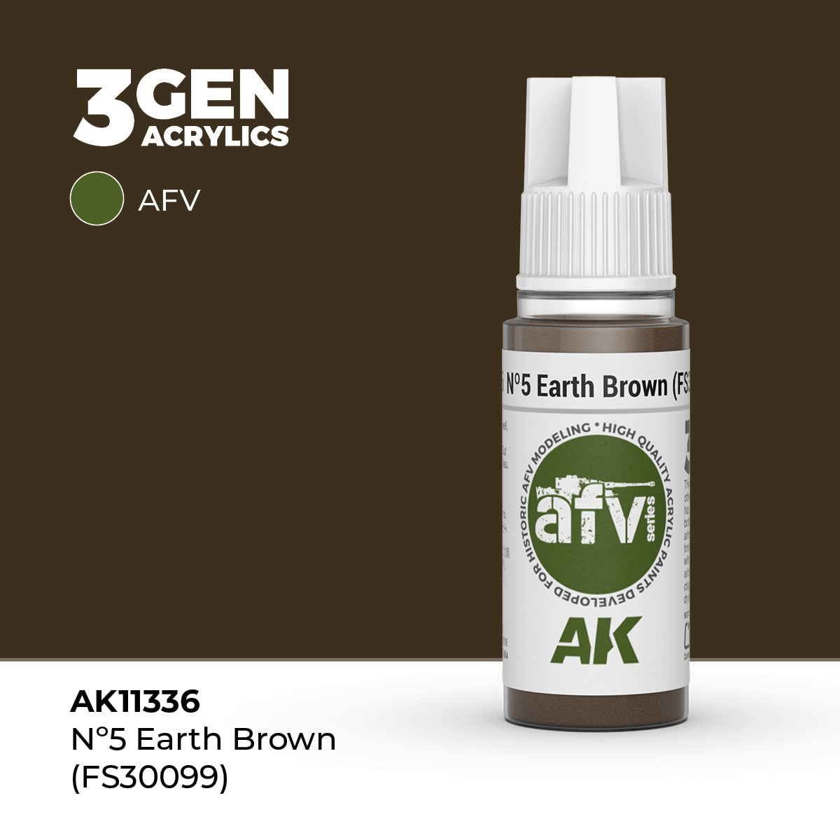 AK Interactive Nº5 Earth Brown (FS30099) 17ml - 3rd Gen Akrilna Boja AK11336
