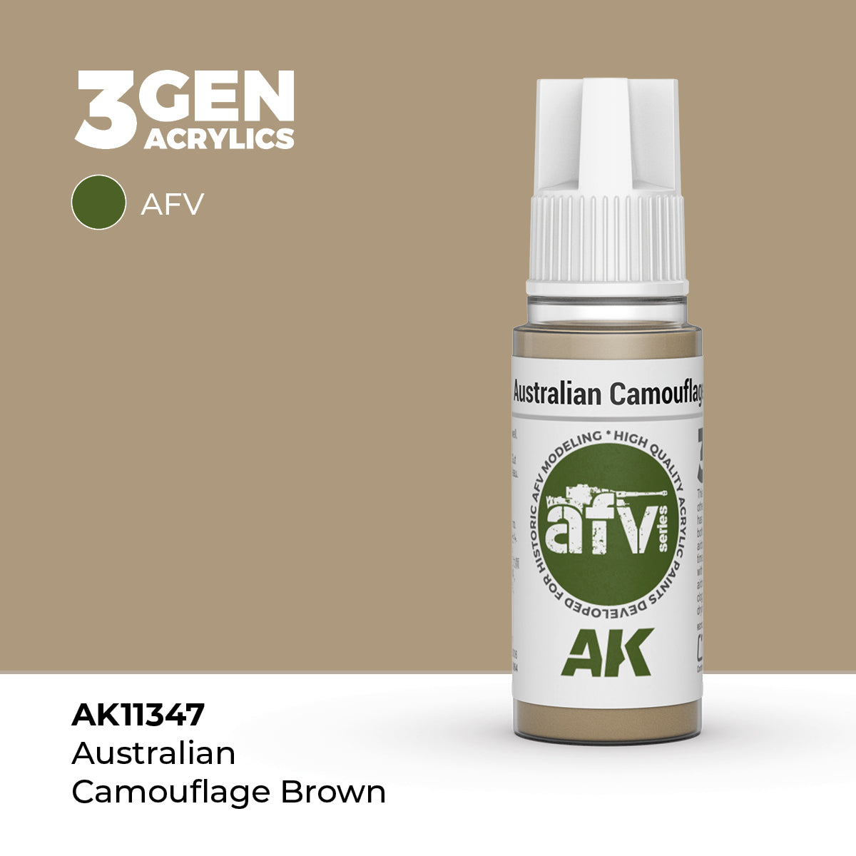 AK Interactive Australian Camouflage Brown 17ml - 3rd Gen Akrilna Boja AK11347