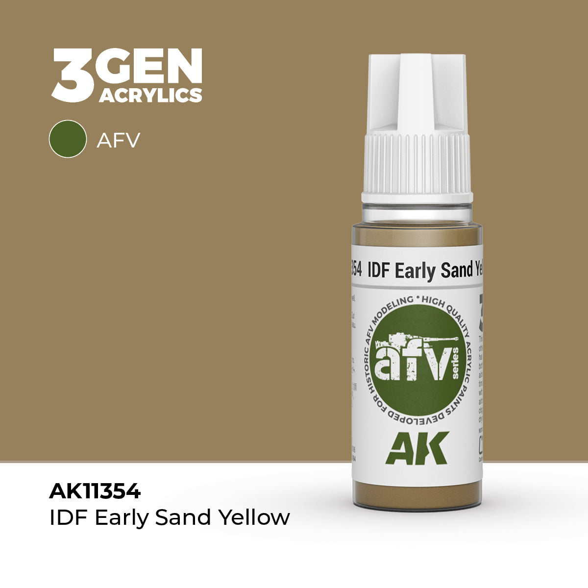 AK Interactive IDF Early Sand Yellow 17ml - 3rd Gen Akrilna Boja AK11354