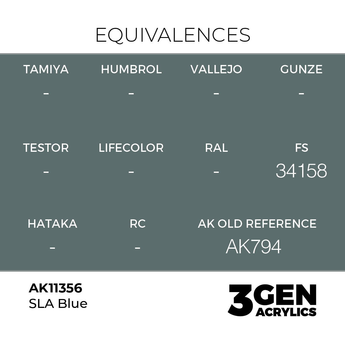 AK Interactive SLA Blue 17ml - 3rd Gen Akrilna Boja AK11356