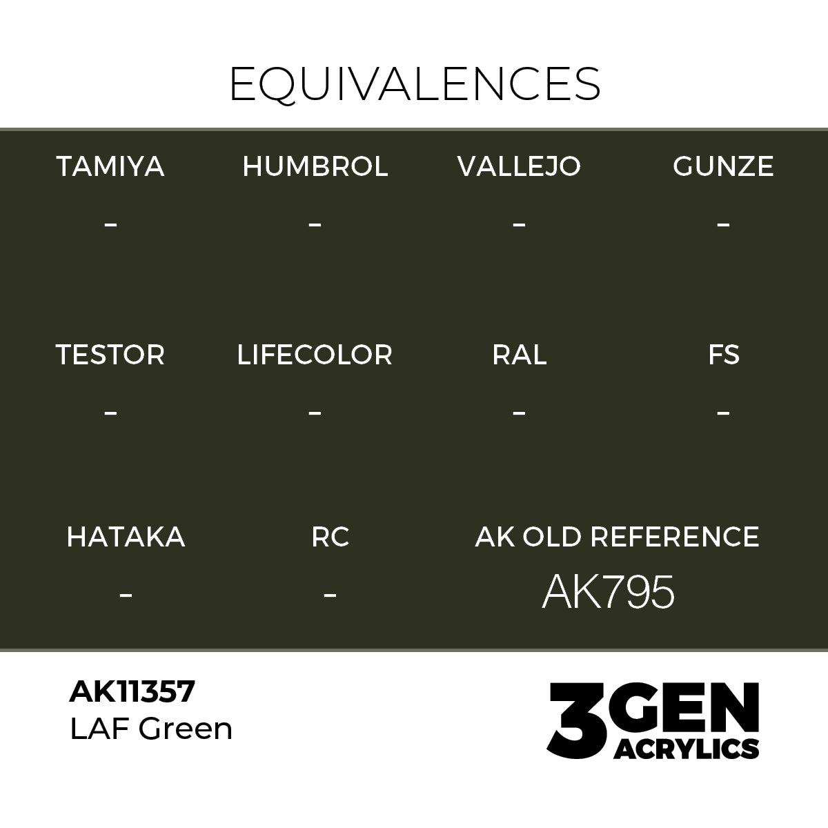 AK Interactive LAF Green 17ml - 3rd Gen Akrilna Boja AK11357