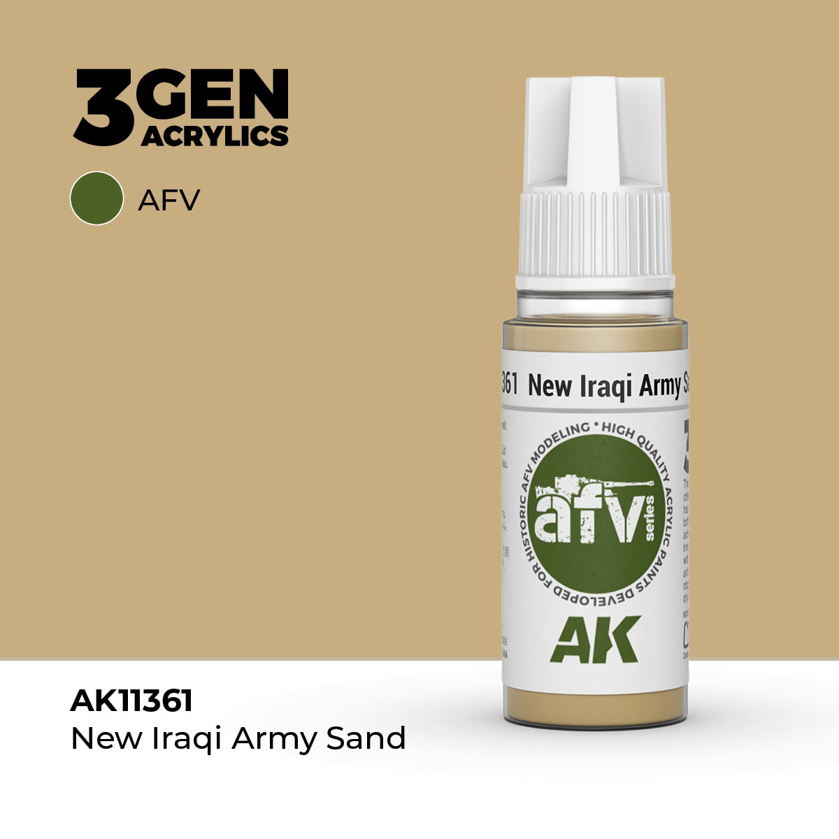 AK Interactive New Iraqi Army Sand 17ml - 3rd Gen Akrilna Boja AK11361