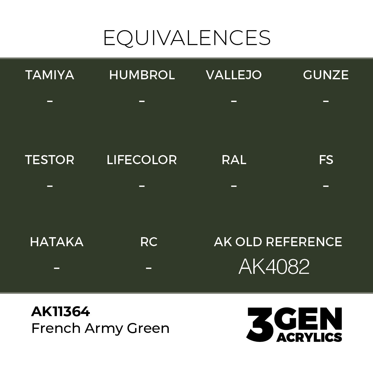 AK Interactive French Army Green 17ml - 3rd Gen Akrilna Boja AK11364