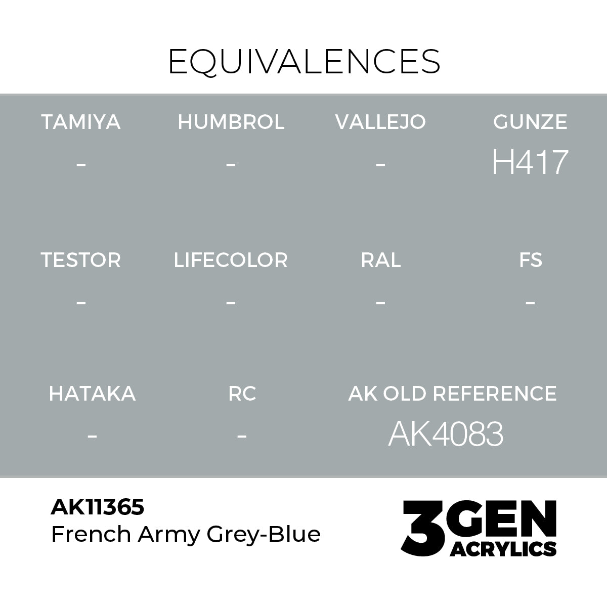 AK Interactive French Army Grey-Blue 17ml - 3rd Gen Akrilna Boja AK11365