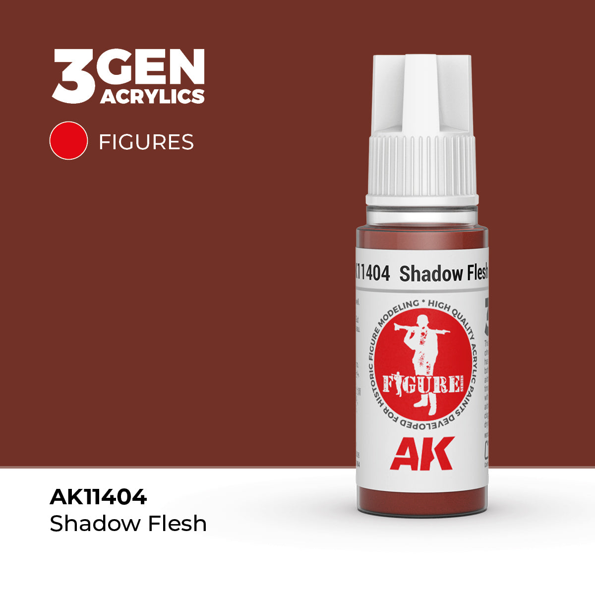 AK Interactive Shadow Flesh 17ml - 3rd Gen Akrilna Boja AK11404