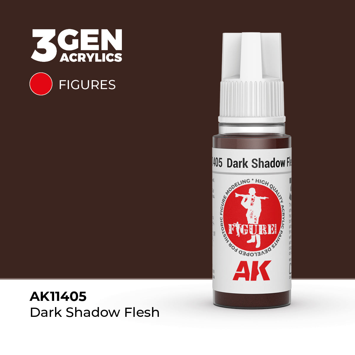 AK Interactive Dark Shadow Flesh 17ml - 3rd Gen Akrilna Boja AK11405